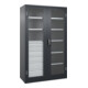 C+P Armoire à charges lourdes Acurado Pro 1950 x 1200 x 500 mm noir-gris