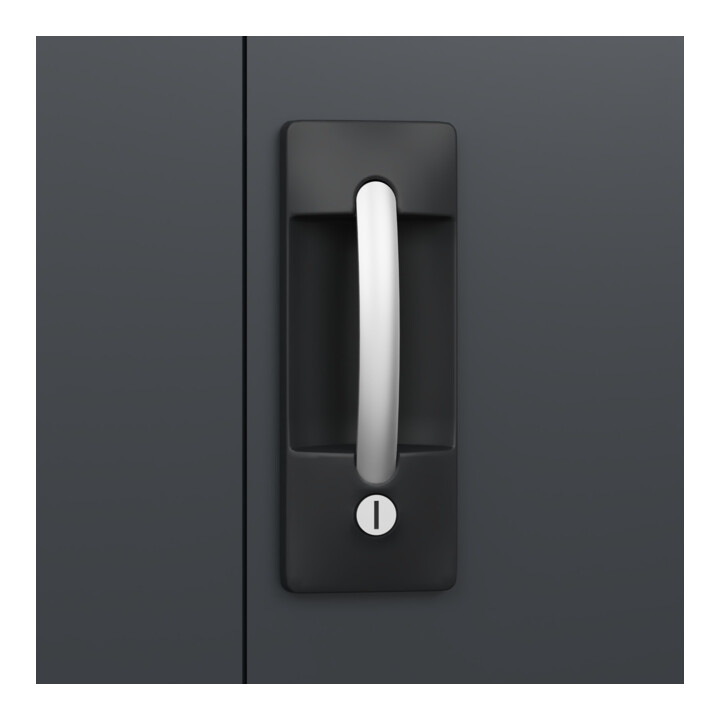 C+P Armoire à charges lourdes Acurado Pro 1950 x 1200 x 500 mm noir-gris