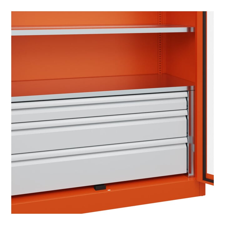 C+P Armoire à charges lourdes Acurado Pro 1950 x 1200 x 500 mm RAL 2004