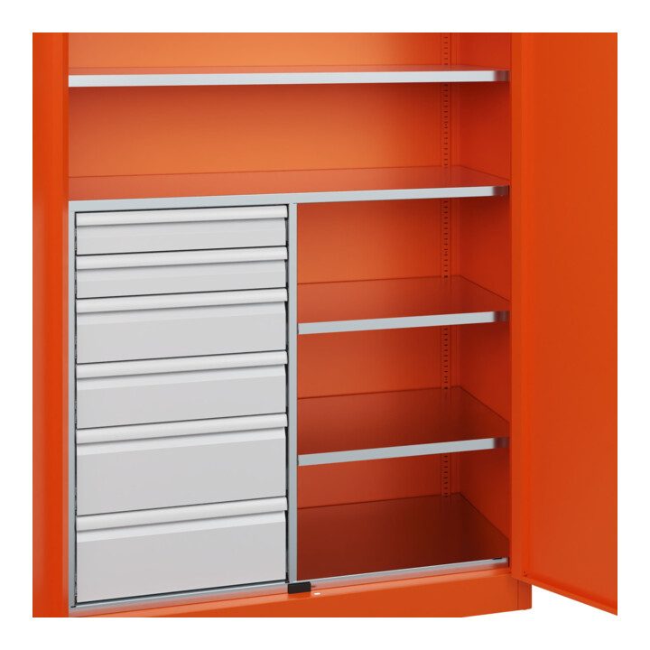 C+P Armoire à charges lourdes Acurado Pro 1950 x 1200 x 500 mm RAL 2004