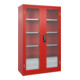 C+P Armoire à charges lourdes Acurado Pro 1950 x 1200 x 500 mm rouge