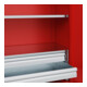 C+P Armoire à charges lourdes Acurado Pro 1950 x 1200 x 500 mm rouge