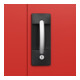C+P Armoire à charges lourdes Acurado Pro 1950 x 1200 x 500 mm rouge