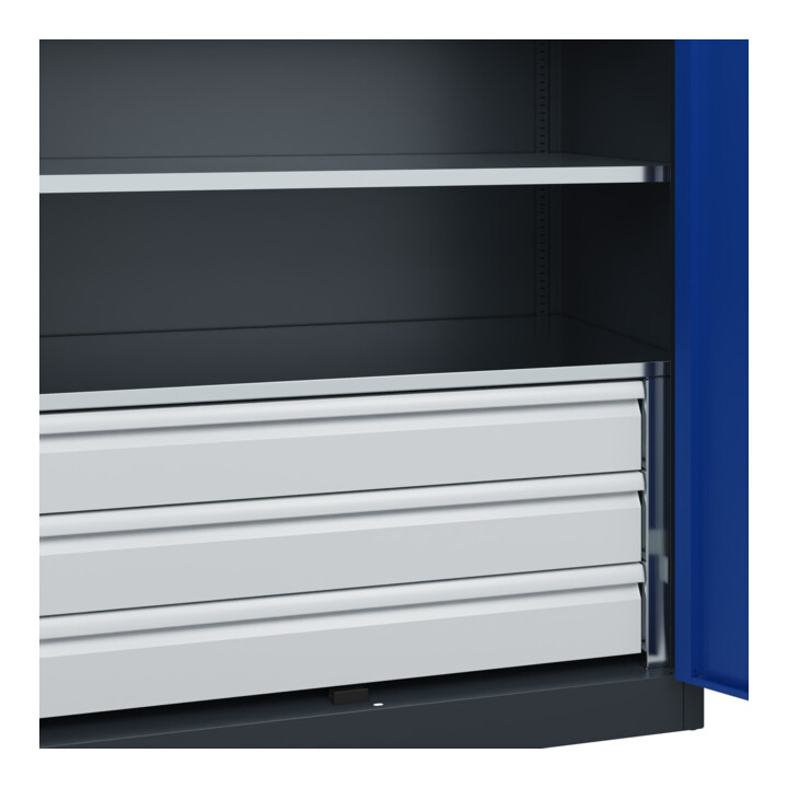 C+P Armoire à charges lourdes Acurado Pro 1950 x 1200 x 600 mm 7016/5010