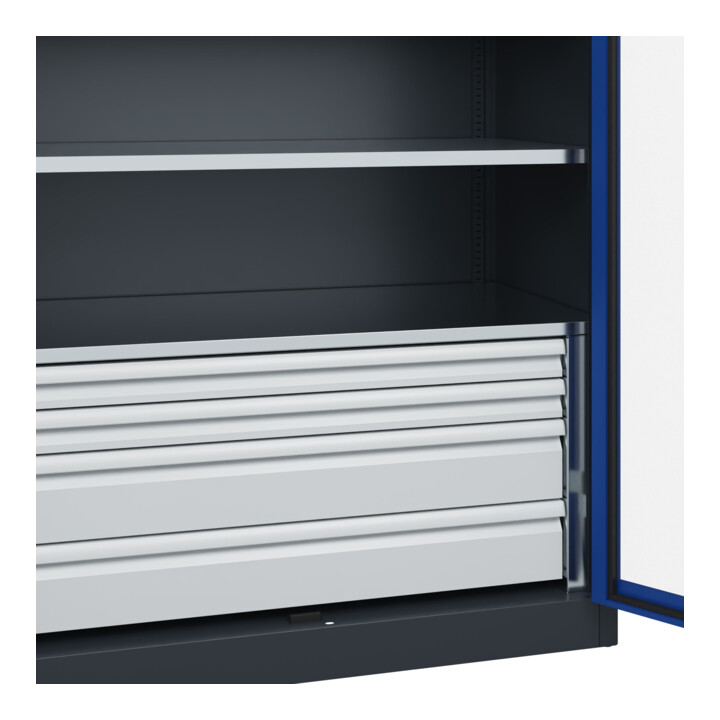 C+P Armoire à charges lourdes Acurado Pro 1950 x 1200 x 600 mm 7016/5010