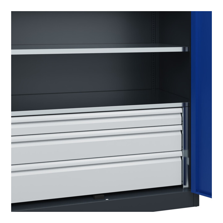 C+P Armoire à charges lourdes Acurado Pro 1950 x 1200 x 600 mm 7016/5010