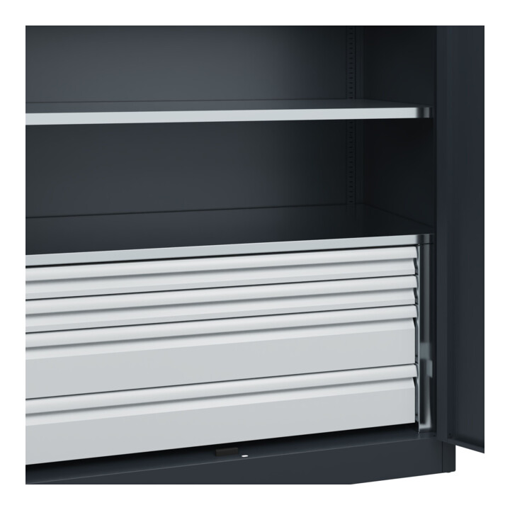 C+P Armoire à charges lourdes Acurado Pro 1950 x 1200 x 600 mm 7016/7016