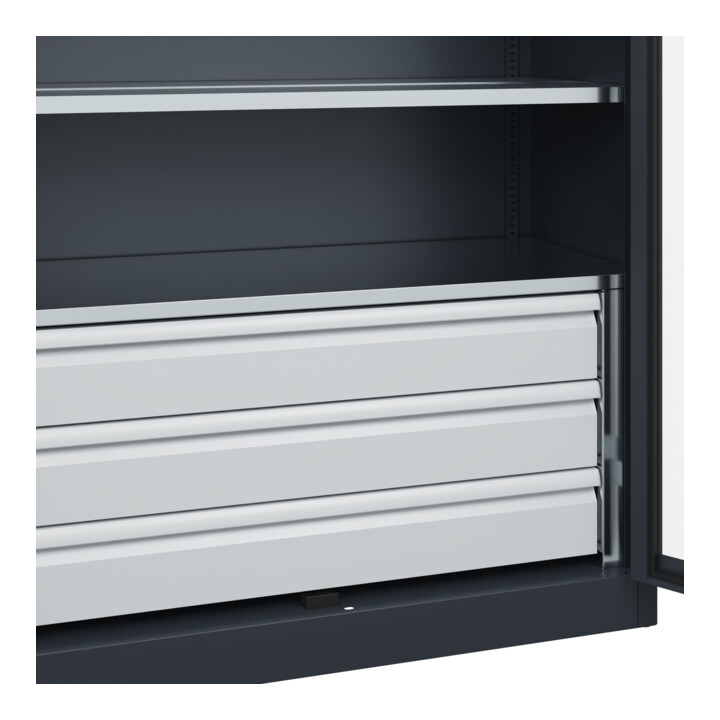 C+P Armoire à charges lourdes Acurado Pro 1950 x 1200 x 600 mm 7016/7016