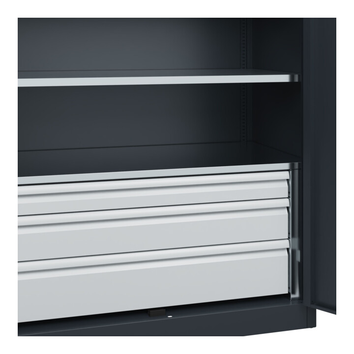 C+P Armoire à charges lourdes Acurado Pro 1950 x 1200 x 600 mm 7016/7016