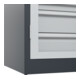 C+P Armoire à charges lourdes Acurado Pro 1950 × 1200 × 600 mm 7016/7035