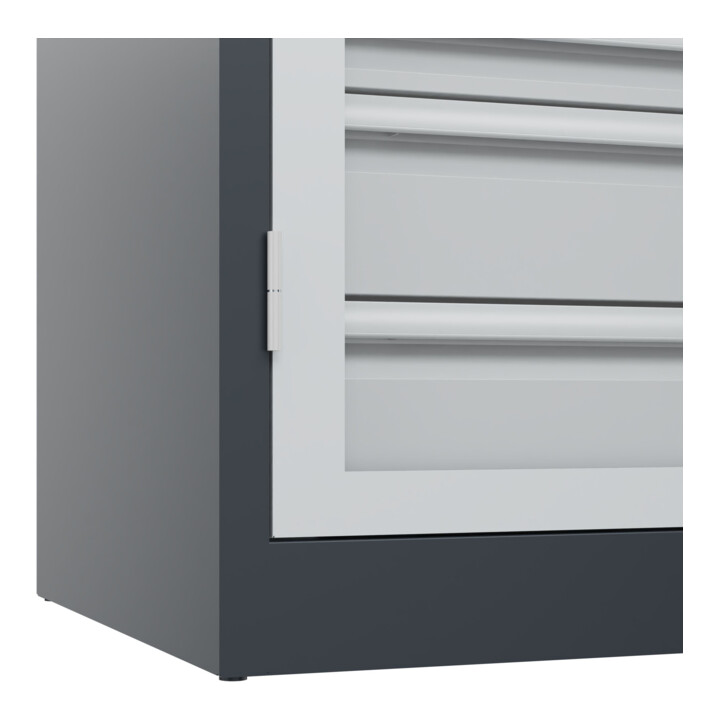 C+P Armoire à charges lourdes Acurado Pro 1950 × 1200 × 600 mm 7016/7035