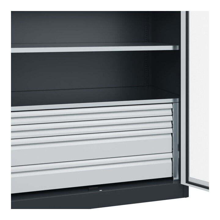 C+P Armoire à charges lourdes Acurado Pro 1950 × 1200 × 600 mm 7016/7035