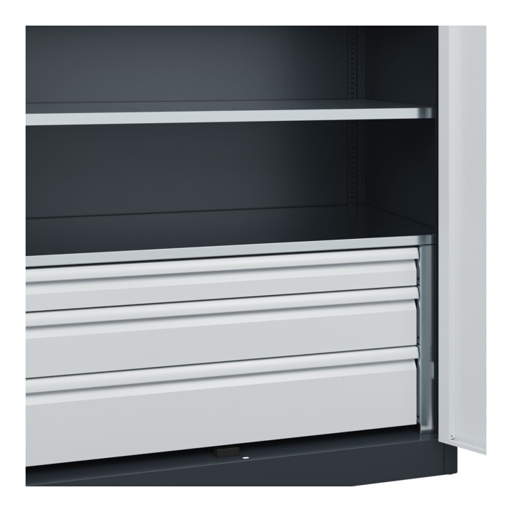 C+P Armoire à charges lourdes Acurado Pro 1950 × 1200 × 600 mm 7016/7035