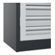 C+P Armoire à charges lourdes Acurado Pro 1950 x 1200 x 600 mm 7021/7035