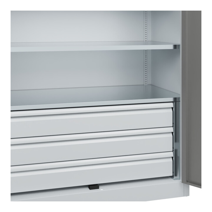 C+P Armoire à charges lourdes Acurado Pro 1950 x 1200 x 600 mm 7035/0004