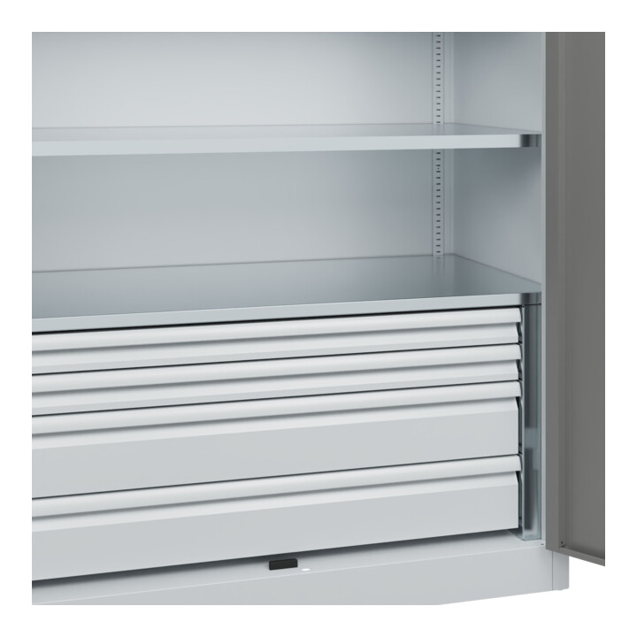 C+P Armoire à charges lourdes Acurado Pro 1950 x 1200 x 600 mm 7035/0004