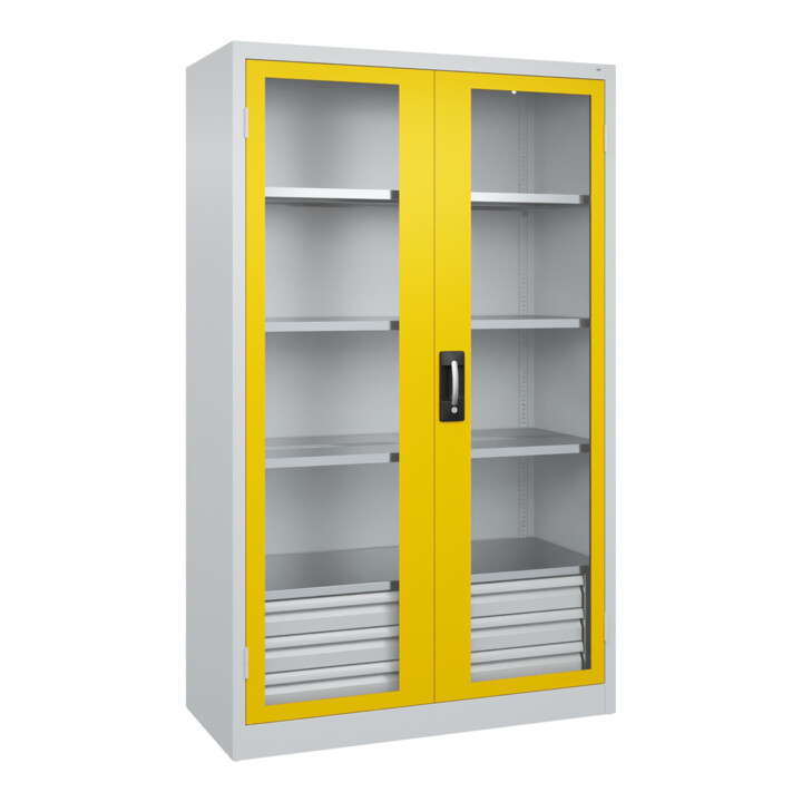 C+P Armoire à charges lourdes Acurado Pro 1950 x 1200 x 600 mm 7035/1023