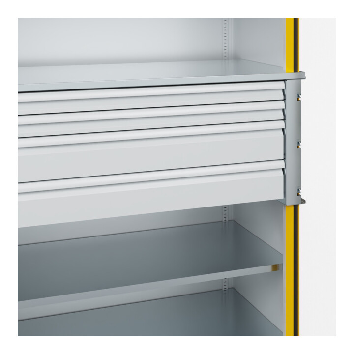 C+P Armoire à charges lourdes Acurado Pro 1950 x 1200 x 600 mm 7035/1023