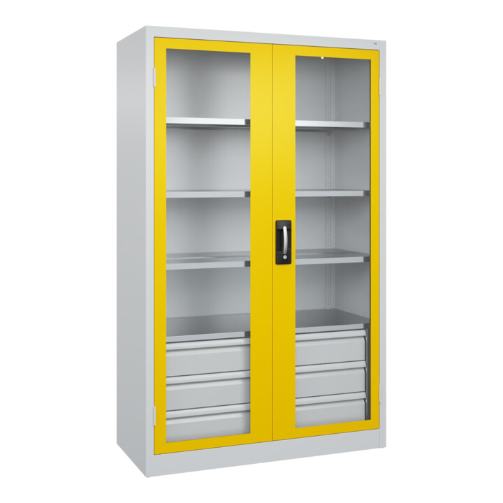 C+P Armoire à charges lourdes Acurado Pro 1950 x 1200 x 600 mm 7035/1023