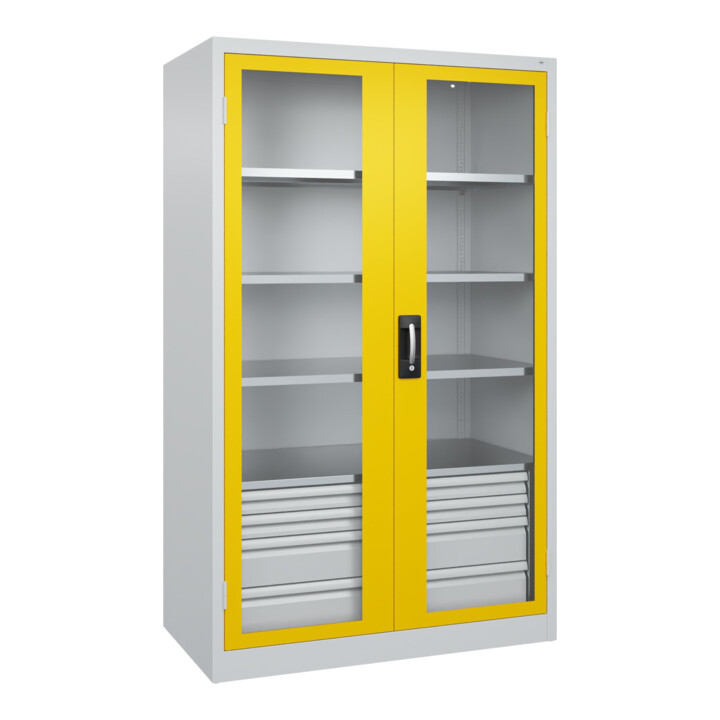 C+P Armoire à charges lourdes Acurado Pro 1950 x 1200 x 600 mm 7035/1023