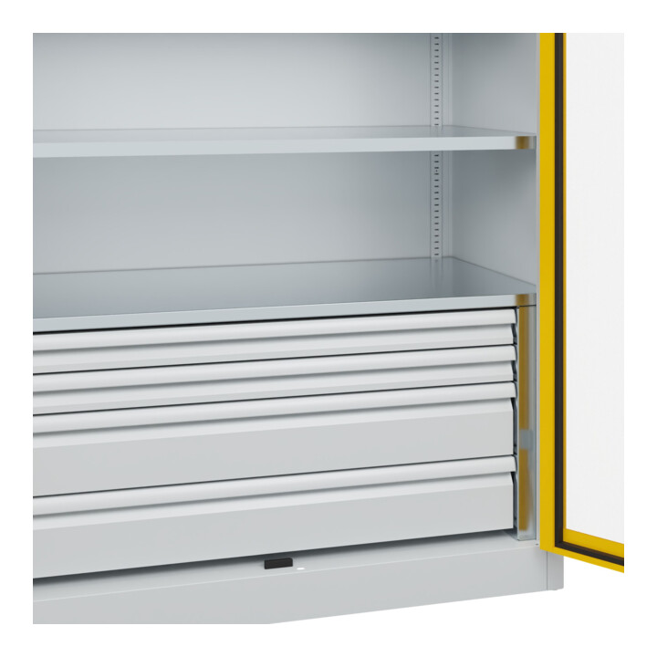 C+P Armoire à charges lourdes Acurado Pro 1950 x 1200 x 600 mm 7035/1023