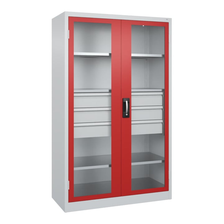 C+P Armoire à charges lourdes Acurado Pro 1950 x 1200 x 600 mm 7035/3000