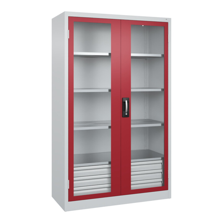 C+P Armoire à charges lourdes Acurado Pro 1950 x 1200 x 600 mm 7035/3003