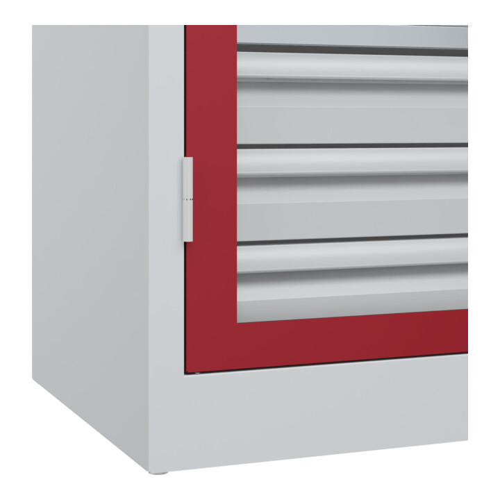 C+P Armoire à charges lourdes Acurado Pro 1950 x 1200 x 600 mm 7035/3003