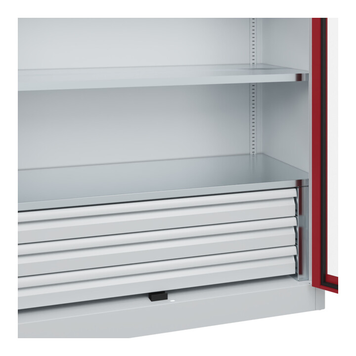 C+P Armoire à charges lourdes Acurado Pro 1950 x 1200 x 600 mm 7035/3003