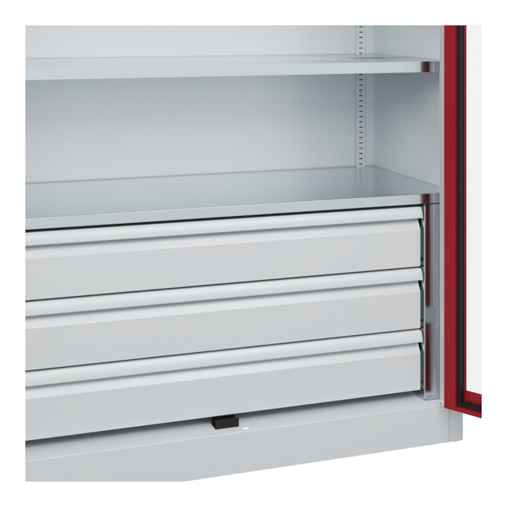 C+P Armoire à charges lourdes Acurado Pro 1950 x 1200 x 600 mm 7035/3003