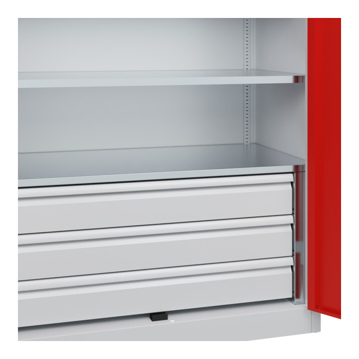 C+P Armoire à charges lourdes Acurado Pro 1950 x 1200 x 600 mm 7035/3020