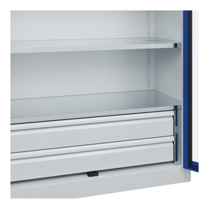 C+P Armoire à charges lourdes Acurado Pro 1950 x 1200 x 600 mm 7035/5010