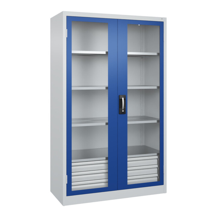 C+P Armoire à charges lourdes Acurado Pro 1950 x 1200 x 600 mm 7035/5010