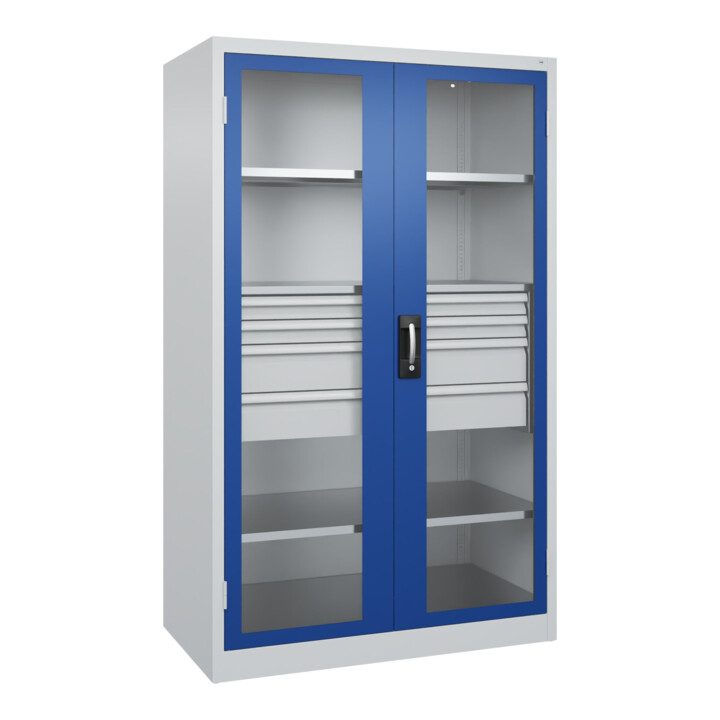C+P Armoire à charges lourdes Acurado Pro 1950 x 1200 x 600 mm 7035/5010