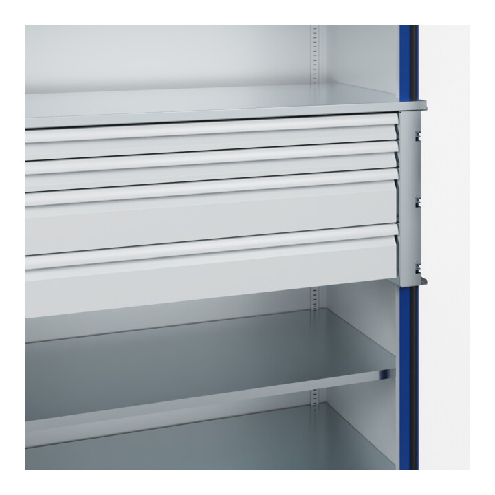 C+P Armoire à charges lourdes Acurado Pro 1950 x 1200 x 600 mm 7035/5010