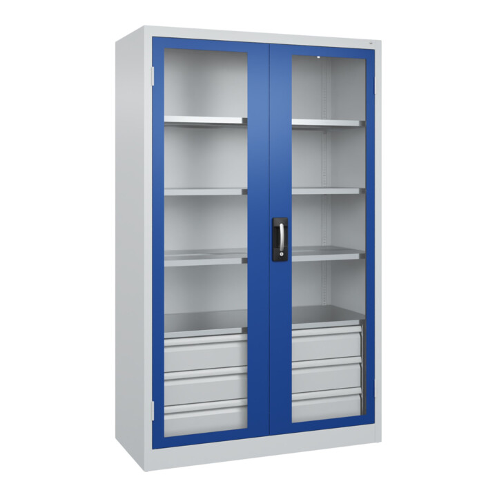 C+P Armoire à charges lourdes Acurado Pro 1950 x 1200 x 600 mm 7035/5010