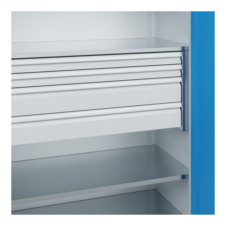 C+P Armoire à charges lourdes Acurado Pro 1950 x 1200 x 600 mm 7035/5012
