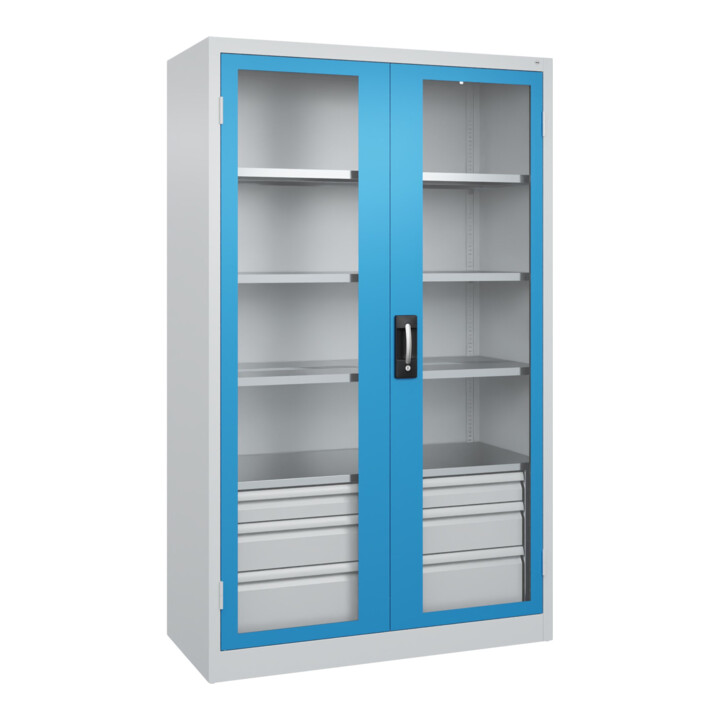 C+P Armoire à charges lourdes Acurado Pro 1950 x 1200 x 600 mm 7035/5012