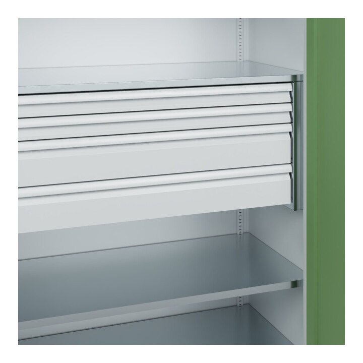 C+P Armoire à charges lourdes Acurado Pro 1950 × 1200 × 600 mm 7035/6011