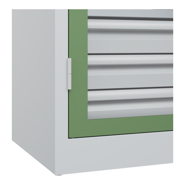 C+P Armoire à charges lourdes Acurado Pro 1950 × 1200 × 600 mm 7035/6011