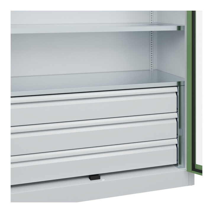 C+P Armoire à charges lourdes Acurado Pro 1950 × 1200 × 600 mm 7035/6011