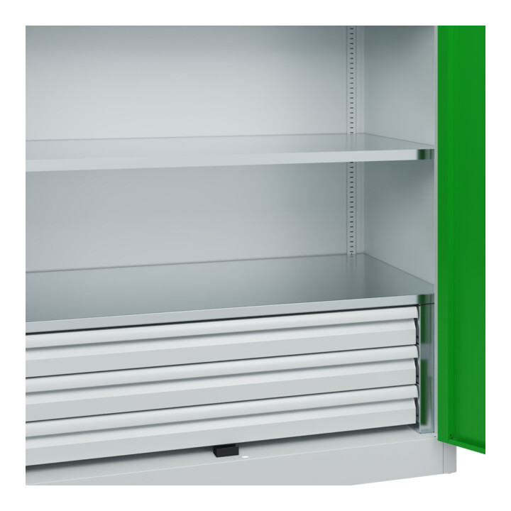 C+P Armoire à charges lourdes Acurado Pro 1950 x 1200 x 600 mm 7035/6037