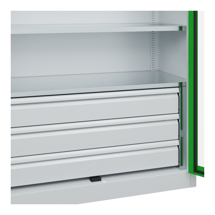 C+P Armoire à charges lourdes Acurado Pro 1950 x 1200 x 600 mm 7035/6037