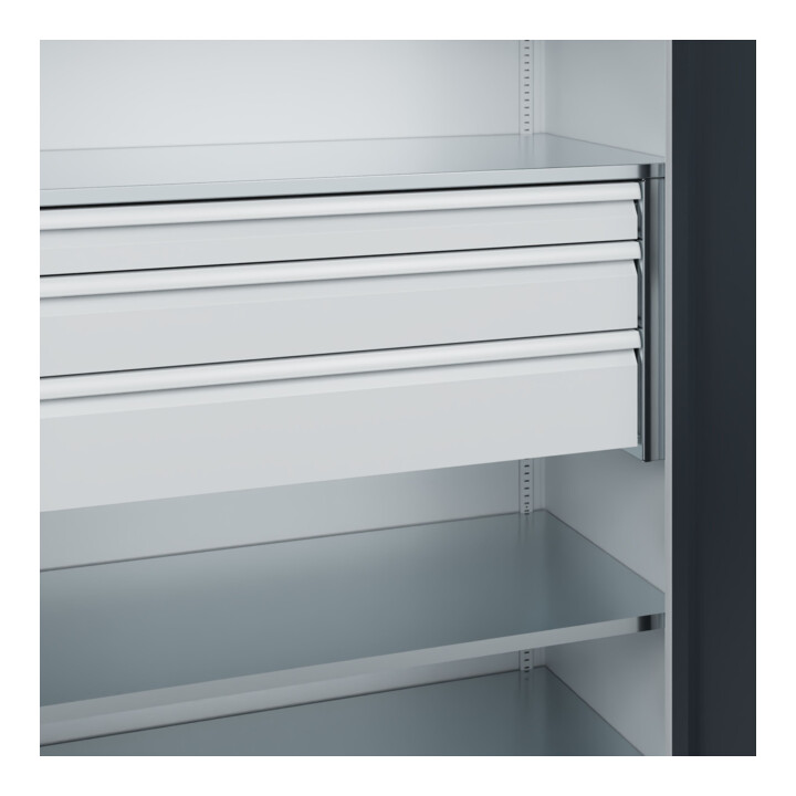 C+P Armoire à charges lourdes Acurado Pro 1950 × 1200 × 600 mm 7035/7016