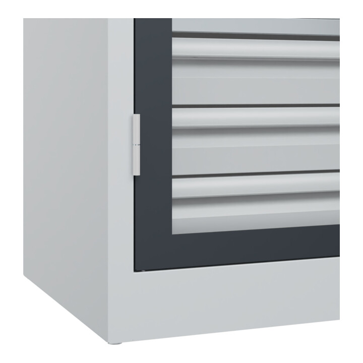 C+P Armoire à charges lourdes Acurado Pro 1950 x 1200 x 600 mm 7035/7016