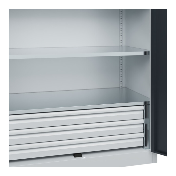 C+P Armoire à charges lourdes Acurado Pro 1950 x 1200 x 600 mm 7035/7016
