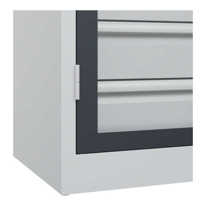 C+P Armoire à charges lourdes Acurado Pro 1950 x 1200 x 600 mm 7035/7016