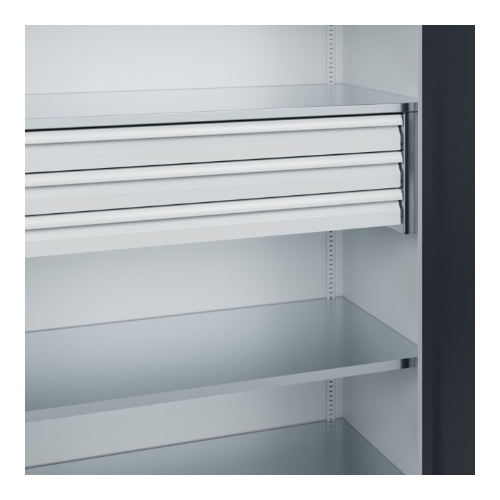 C+P Armoire à charges lourdes Acurado Pro 1950 x 1200 x 600 mm 7035/7016