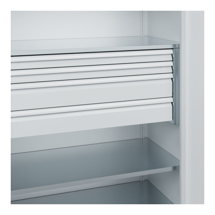C+P Armoire à charges lourdes Acurado Pro 1950 x 1200 x 600 mm 7035/7035