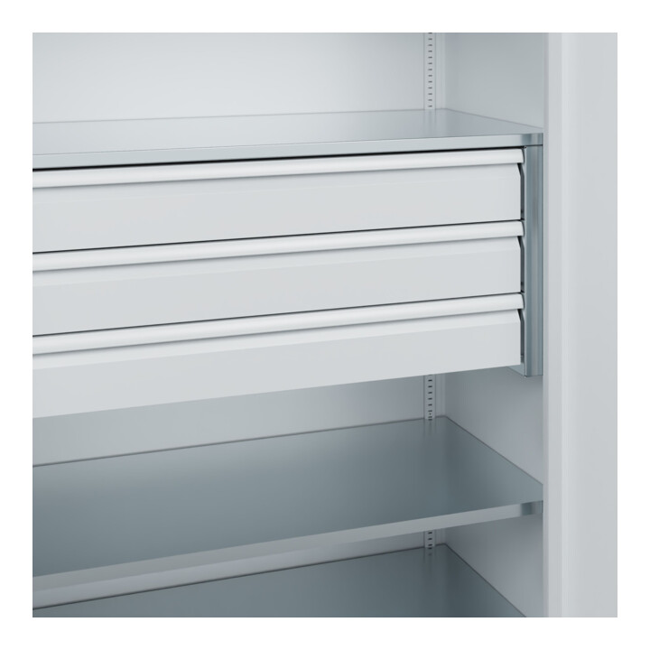 C+P Armoire à charges lourdes Acurado Pro 1950 x 1200 x 600 mm 7035/7035
